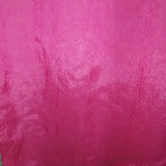 VINTAGE Y2K Bubble Pink Satin Light Silky High-rise Tapered Trouser Pants Small - Picture 4 of 14